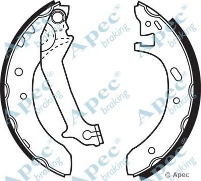 APEC BRAKING shu529 -  Комплект тормозных колодок